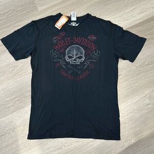 Harley Davidson Edmonton Alberta T-shirt Size L NWT Brand New